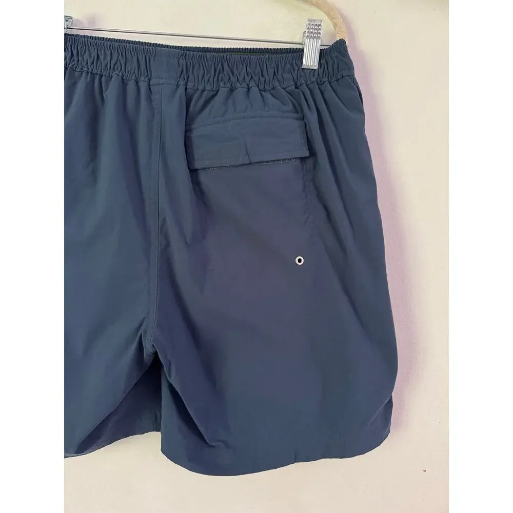 Everlane ReNew Navy Blue Mesh Lined Swim Trunks Men's Size Medium